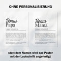 Bonuspapa Definition Poster personalisierbar mit Namen Bonuspapa Poster Geschenk Geburtstag Bonuspapa Poster Definition Adoption Vater