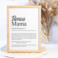 Bonuspapa Definition Poster personalisierbar mit Namen Bonuspapa Poster Geschenk Geburtstag Bonuspapa Poster Definition Adoption Vater