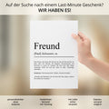 Freund Definition Poster personalisierbar mit Namen Bester Freund Poster Geschenk Einzug Geburtstag Geschenk Freund Poster Jahrestag