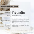 Freundin Definition Poster personalisierbar mit Namen Beste Freundin Poster Geschenk Einzug Geburtstag Geschenk Freundin Poster Jahrestag
