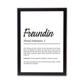 Freundin Definition Poster personalisierbar mit Namen Beste Freundin Poster Geschenk Ostern Geburtstag Geschenk Freundin Poster Jahrestag