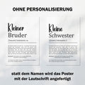 Kleiner Bruder Definition Poster personalisierbar mit Namen Bruder Poster Geschenk Einzug Geburtstag Geschenk Bruder Geschwister Liebe