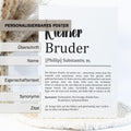 Kleiner Bruder Definition Poster personalisierbar mit Namen Bruder Poster Geschenk Einzug Geburtstag Geschenk Bruder Geschwister Liebe