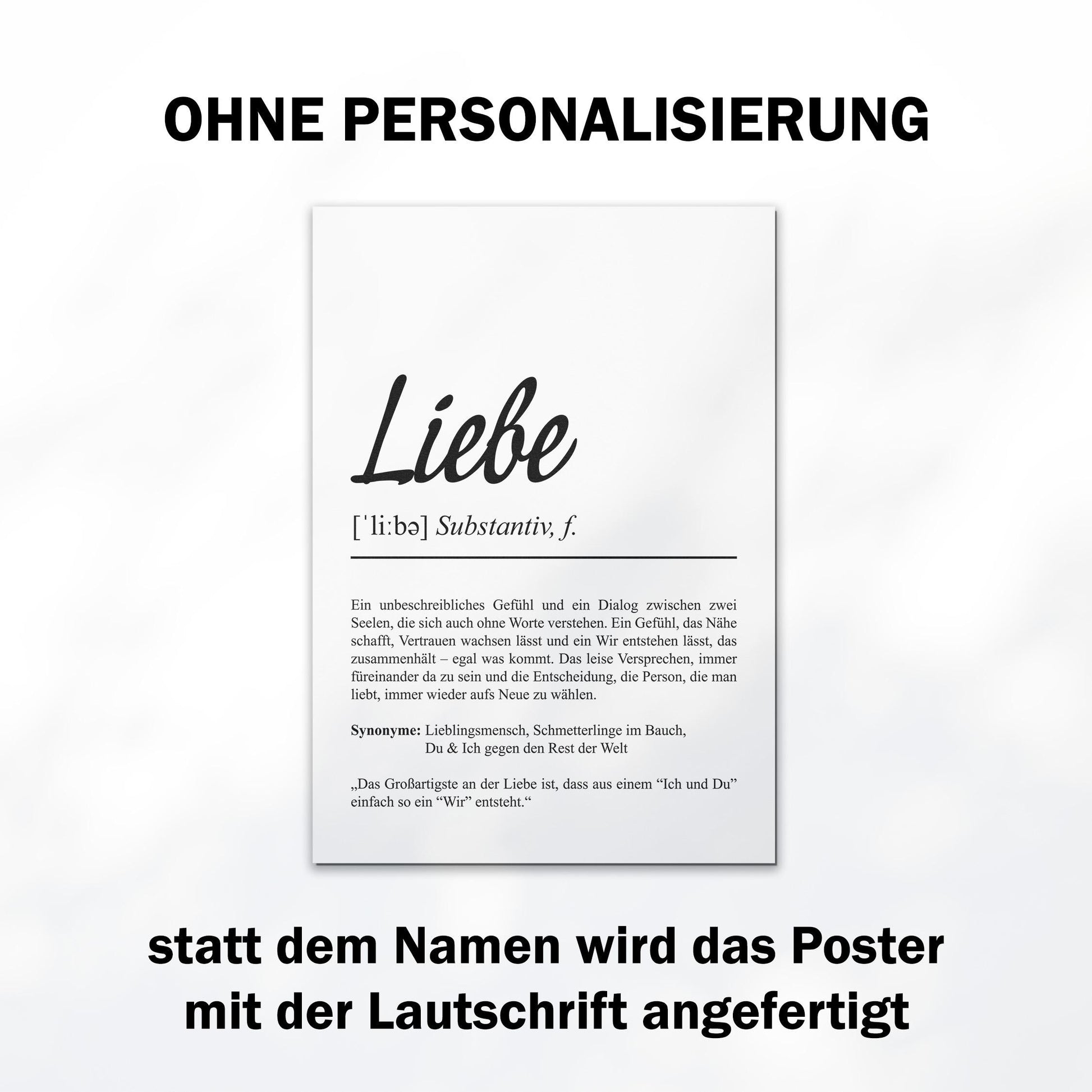 Liebe Definition Poster personalisierbar mit Namen Liebesposter Geschenk Partner Poster Definition Hochzeit Poster Heirat