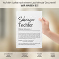 Schwiegertochter Definition Poster personalisierbar mit Namen Schwiegertochter Poster Geschenk Hochzeit Schwiegertochter Geburtstag Geschenk
