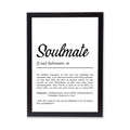 Soulmate Definition Poster personalisierbar mit Namen Soulmate Poster Geschenk Geburtstag Seelenverwandte Poster Definition