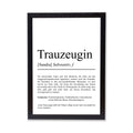Trauzeugin Definition Poster personalisierbar mit Namen Treuzeugin Poster Geschenk Frage Trauzeugin Poster Definition Hochzeit Poster Heirat