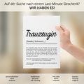 Trauzeugin Definition Poster personalisierbar mit Namen Treuzeugin Poster Geschenk Frage Trauzeugin Poster Definition Hochzeit Poster Heirat