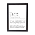 Tante Definition Poster personalisierbar mit Namen Onkel Poster Geschenk Einzug Geburtstag Geschenk Onkel Poster Familienmitglied