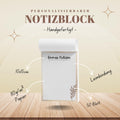Notizblock Boho Notizblock personalisierbar mit Namen To-Do Liste Notizblock für Studenten Bürobedarf Geschenk Kollege