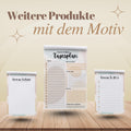 Notizblock Kleckse Notizblock personalisierbar mit Namen To-Do Liste Notizblock für Studenten Bürobedarf Geschenk Kollege