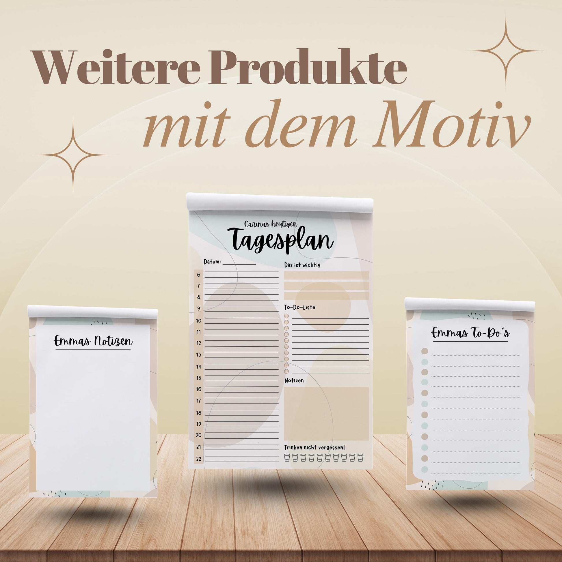 Notizblock Kleckse Notizblock personalisierbar mit Namen To-Do Liste Notizblock für Studenten Bürobedarf Geschenk Kollege