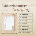 Notizblock Boho Notizblock personalisierbar mit Namen To-Do Liste Notizblock für Studenten Bürobedarf Geschenk Kollege