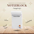 Notizblock Rotkehlchen Notizblock personalisierbar mit Namen To-Do Liste Notizblock für Studenten Bürobedarf Geschenk Kollege