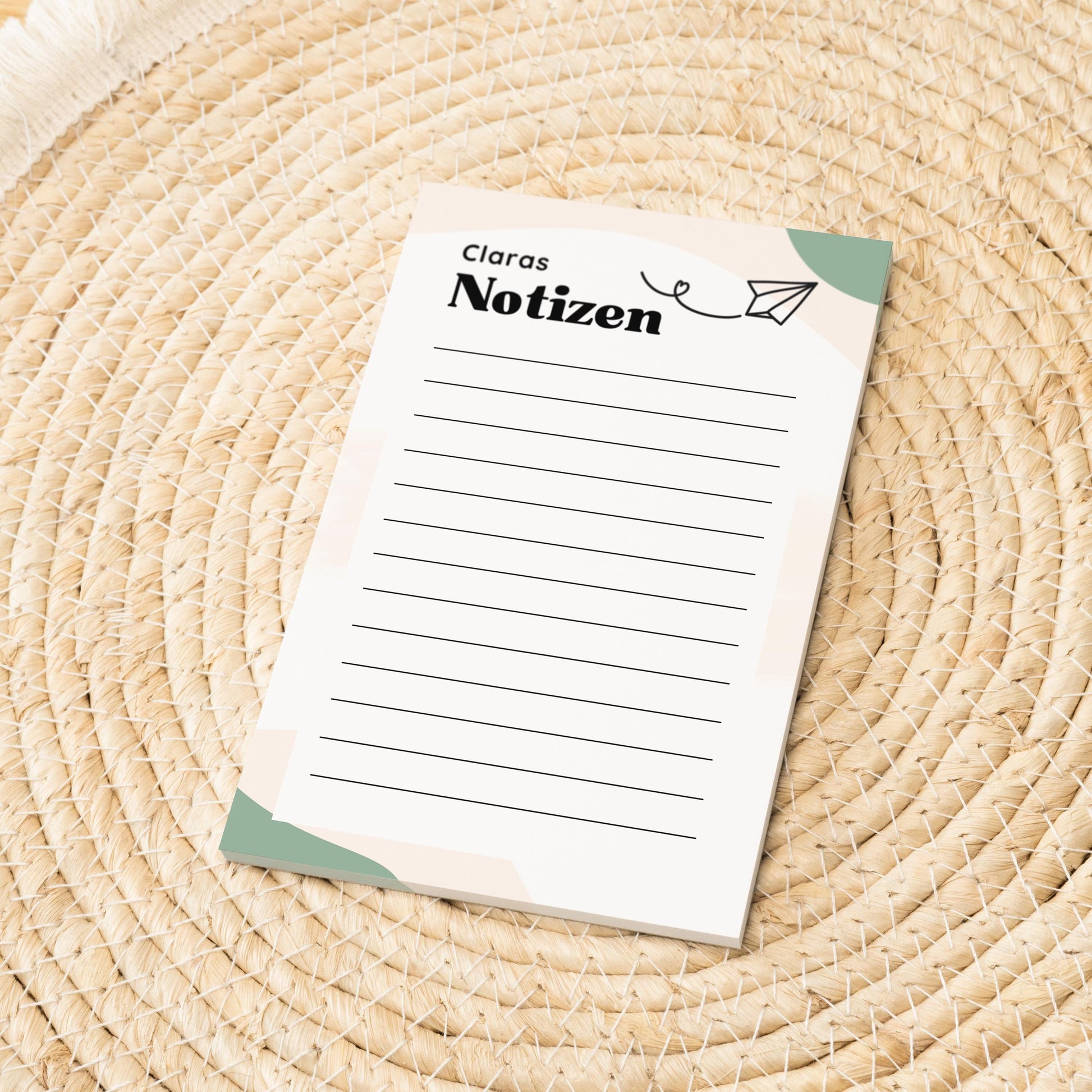 Notizblock Papierflieger Notizblock personalisierbar mit Namen To-Do Liste Notizblock für Studenten Bürobedarf Geschenk Kollege