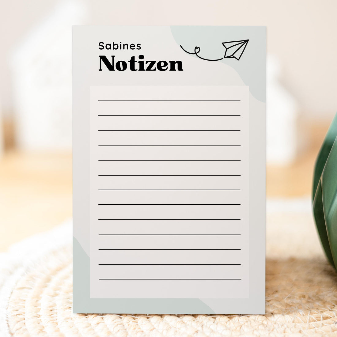 Notizblock Papierflieger Notizblock personalisierbar mit Namen To-Do Liste Notizblock für Studenten Bürobedarf Geschenk Kollege