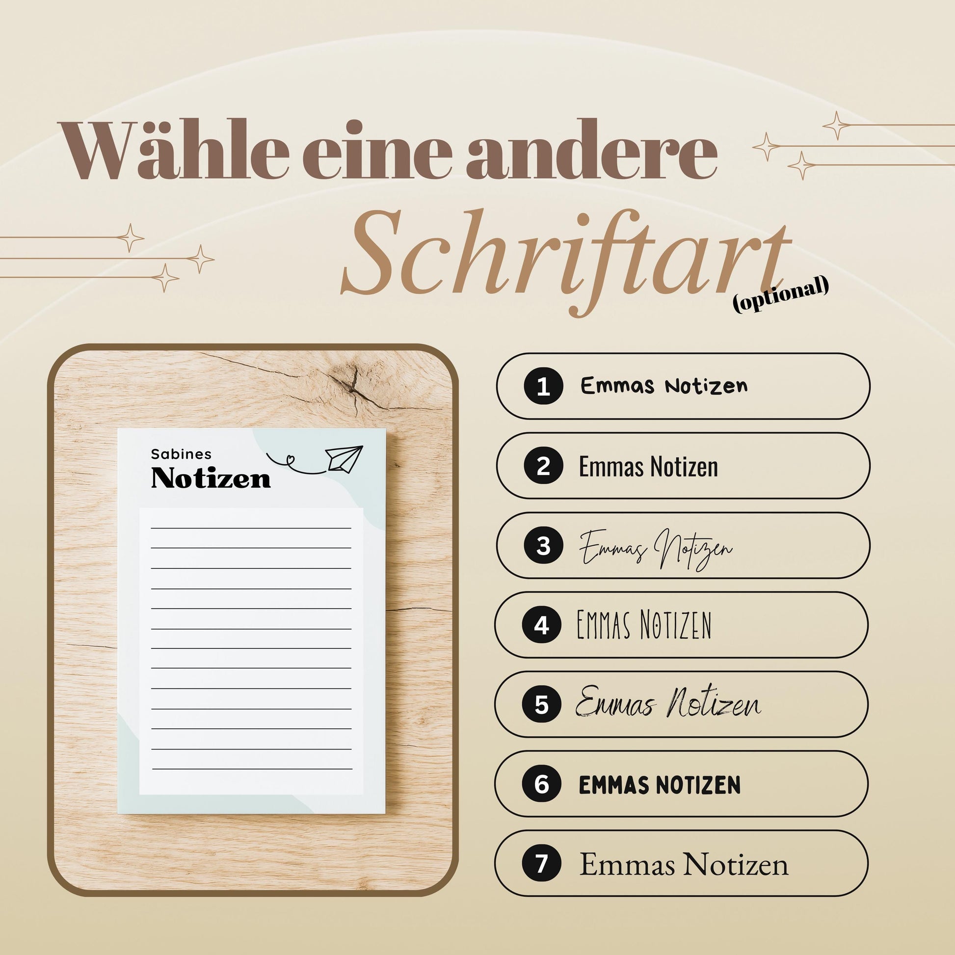 Notizblock Papierflieger Notizblock personalisierbar mit Namen To-Do Liste Notizblock für Studenten Bürobedarf Geschenk Kollege
