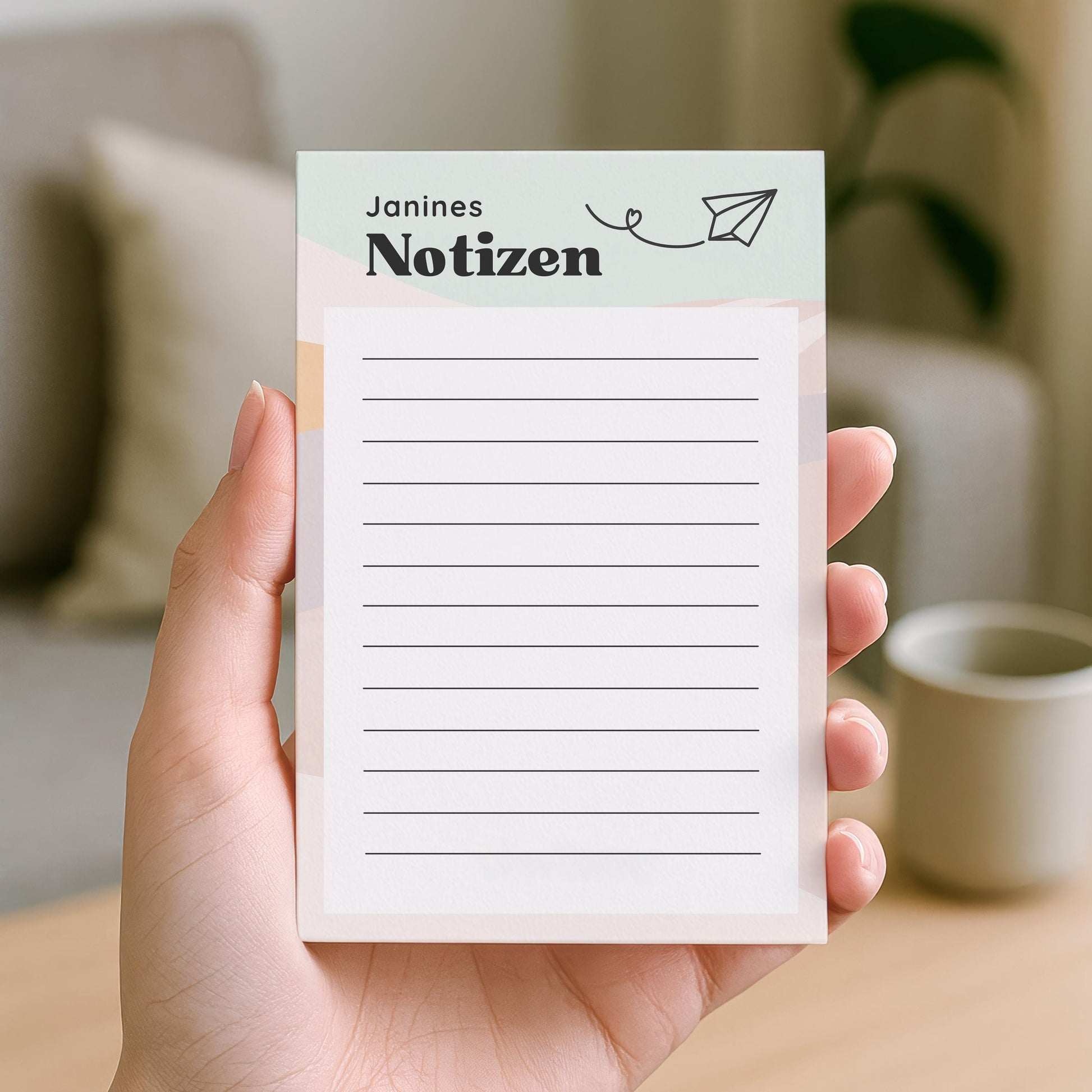 Notizblock Papierflieger Notizblock personalisierbar mit Namen To-Do Liste Notizblock für Studenten Bürobedarf Geschenk Kollege