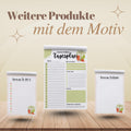Notizblock Melone Notizblock personalisierbar mit Namen To-Do Liste Notizblock für Studenten Bürobedarf Geschenk Kollege