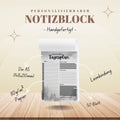 Tagesplaner Granit A5 Notizblock personalisierbar mit Namen To Do Liste Notizblock für Studenten Schreibblock Bürobedarf Geschenk