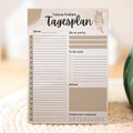 Tagesplaner Boho A5 Notizblock personalisierbar mit Namen To Do Liste Notizblock für Studenten Schreibblock Bürobedarf Geschenk Pilzsammler