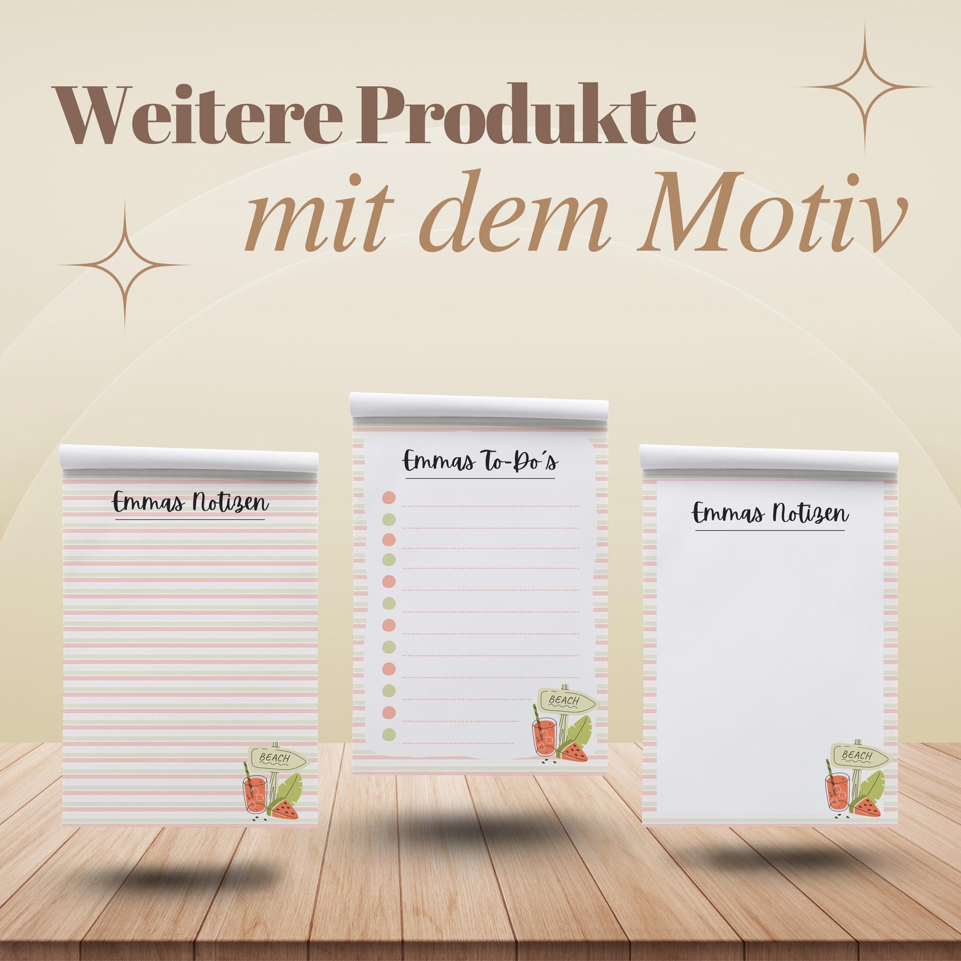 Tagesplaner Melone A5 Notizblock personalisierbar mit Namen To Do Liste Notizblock für Studenten Schreibblock Bürobedarf Geschenk Schüler