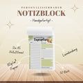 Tagesplaner Melone A5 Notizblock personalisierbar mit Namen To Do Liste Notizblock für Studenten Schreibblock Bürobedarf Geschenk Schüler