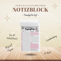 Tagesplaner Bookish A5 Notizblock personalisierbar mit Namen To Do Liste Notizblock für Studenten Schreibblock Bürobedarf Geschenk Schüler