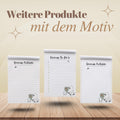 Tagesplaner Bootanica A5 Notizblock personalisierbar mit Namen To Do Liste Notizblock für Studenten Schreibblock Bürobedarf Geschenk Schüler