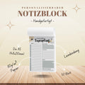 Tagesplaner Bootanica A5 Notizblock personalisierbar mit Namen To Do Liste Notizblock für Studenten Schreibblock Bürobedarf Geschenk Schüler