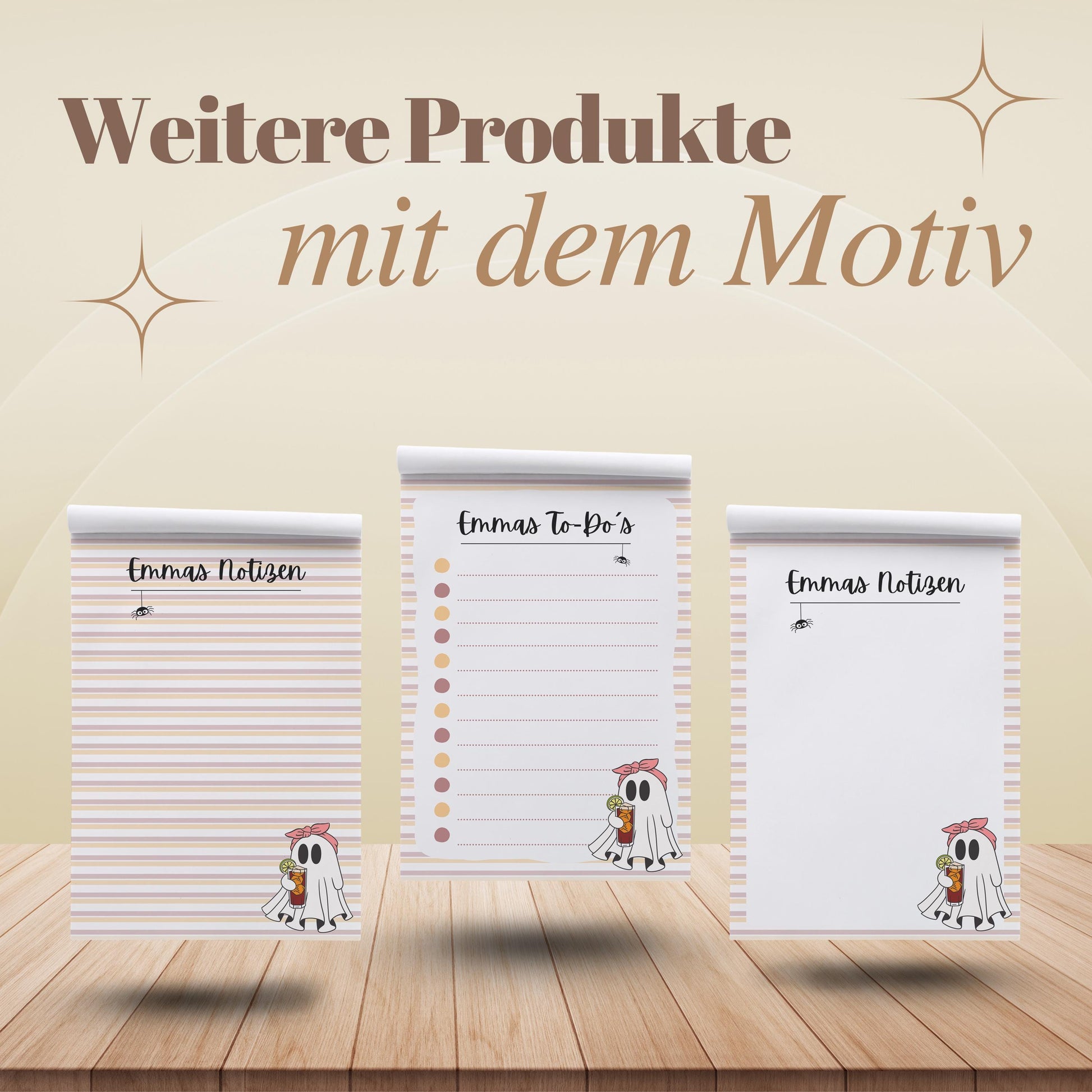 Tagesplaner Summerween A5 Notizblock personalisierbar mit Namen To Do Liste Notizblock für Studenten Schreibblock Bürobedarf Geschenk