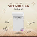 Notizblock Erdbeere Notizblock personalisierbar mit Namen To-Do Liste Notizblock für Studenten Bürobedarf Geschenk Schüler