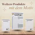 Notizblock Summerween Notizblock personalisierbar mit Namen To-Do Liste Notizblock für Studenten Bürobedarf Geschenk Pflanzenliebhaber