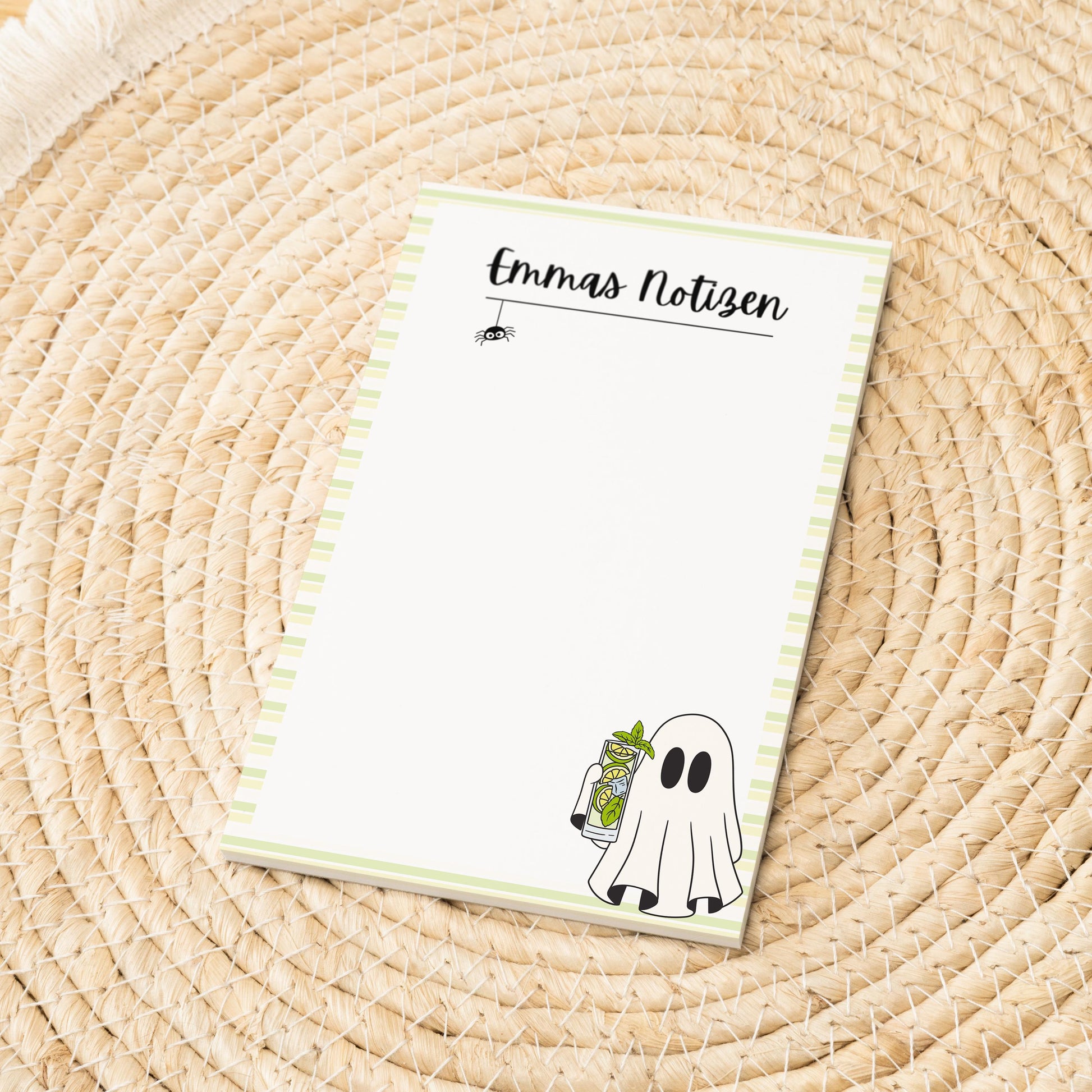 Notizblock Summerween Notizblock personalisierbar mit Namen To-Do Liste Notizblock für Studenten Bürobedarf Geschenk Kollegin