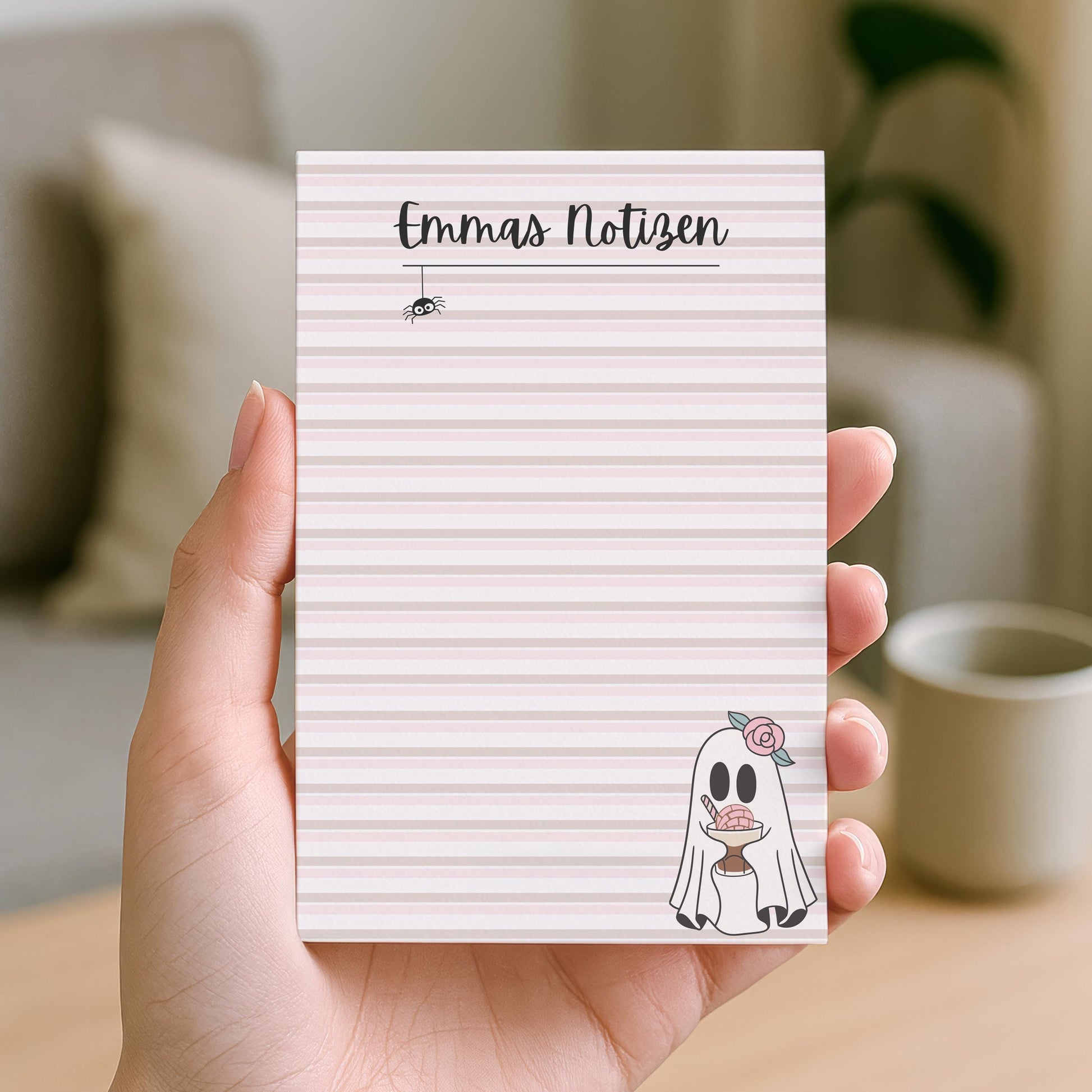 Notizblock Summerween Notizblock personalisierbar mit Namen To-Do Liste Notizblock für Studenten Bürobedarf Geschenk Kollegin