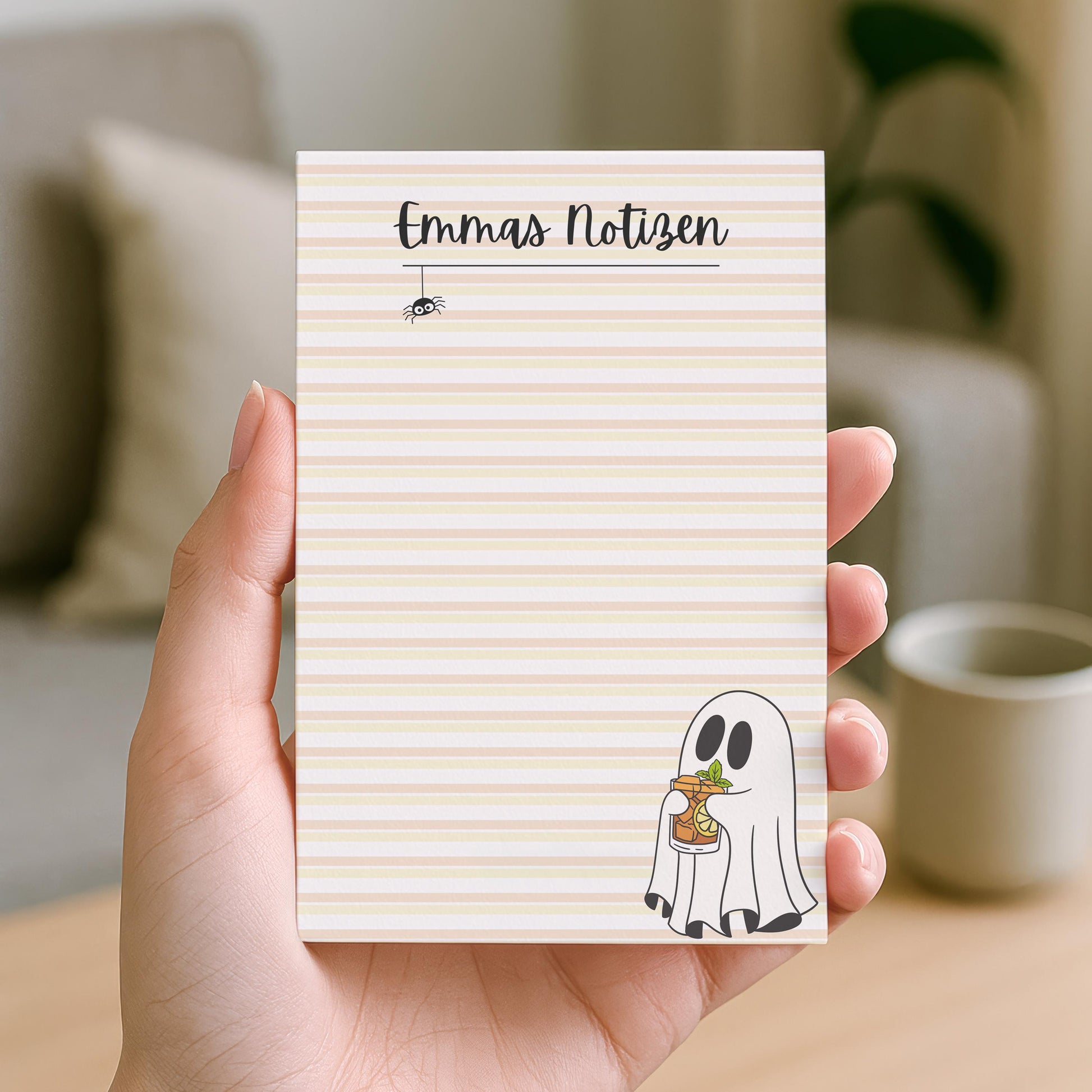 Notizblock Summerween Notizblock personalisierbar mit Namen To-Do Liste Notizblock für Studenten Bürobedarf Geschenk Kollegin