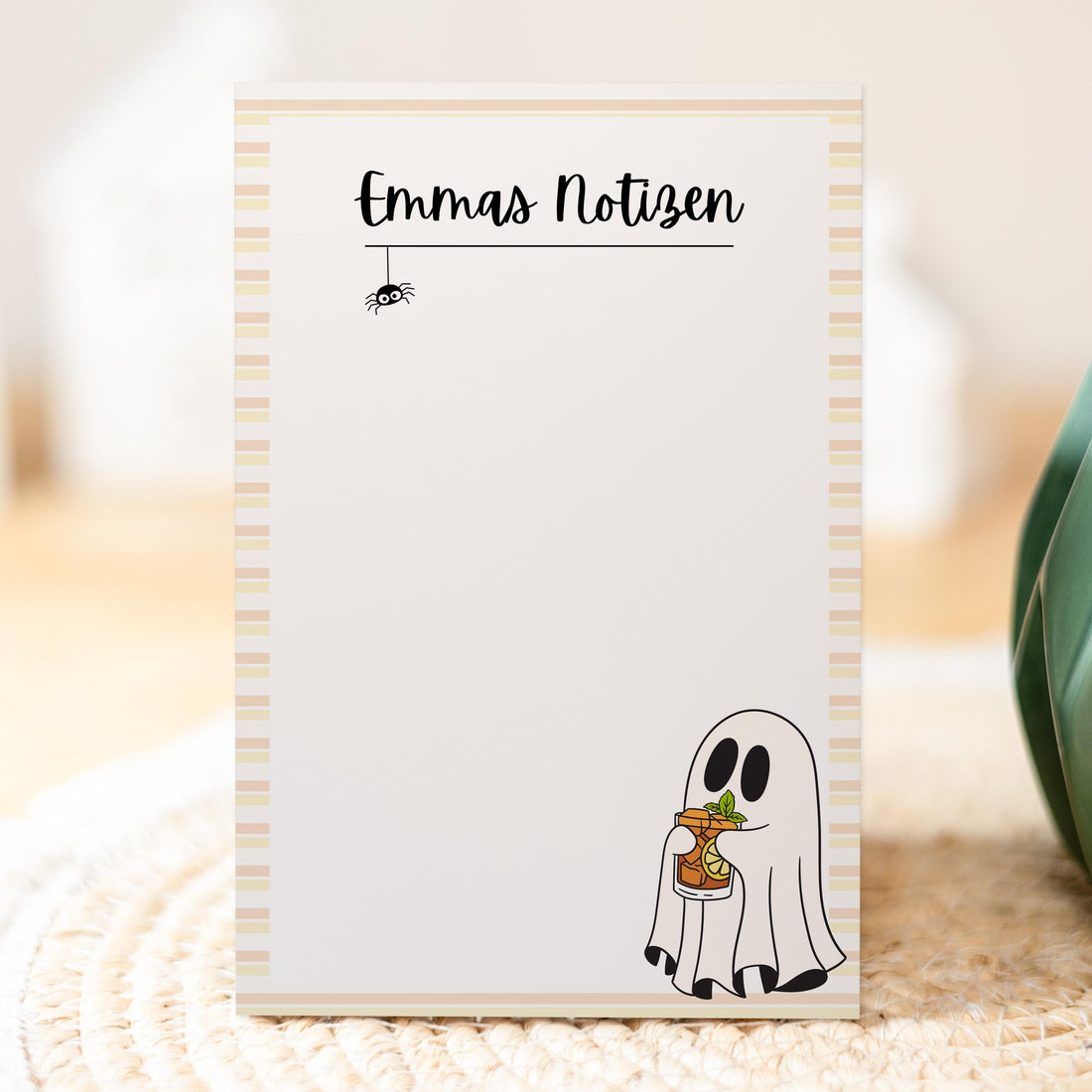 Notizblock Summerween Notizblock personalisierbar mit Namen To-Do Liste Notizblock für Studenten Bürobedarf Geschenk Kollegin