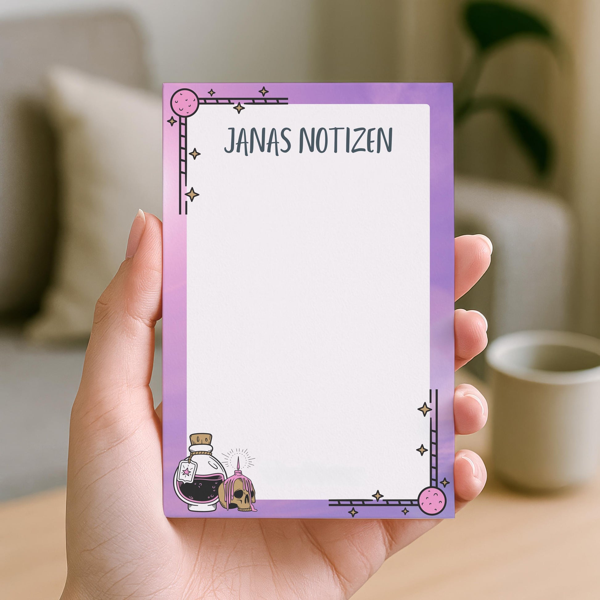 Notizblock Mystery Notizblock personalisierbar mit Namen To-Do Liste Notizblock für Studenten Bürobedarf Geschenk Kollegin