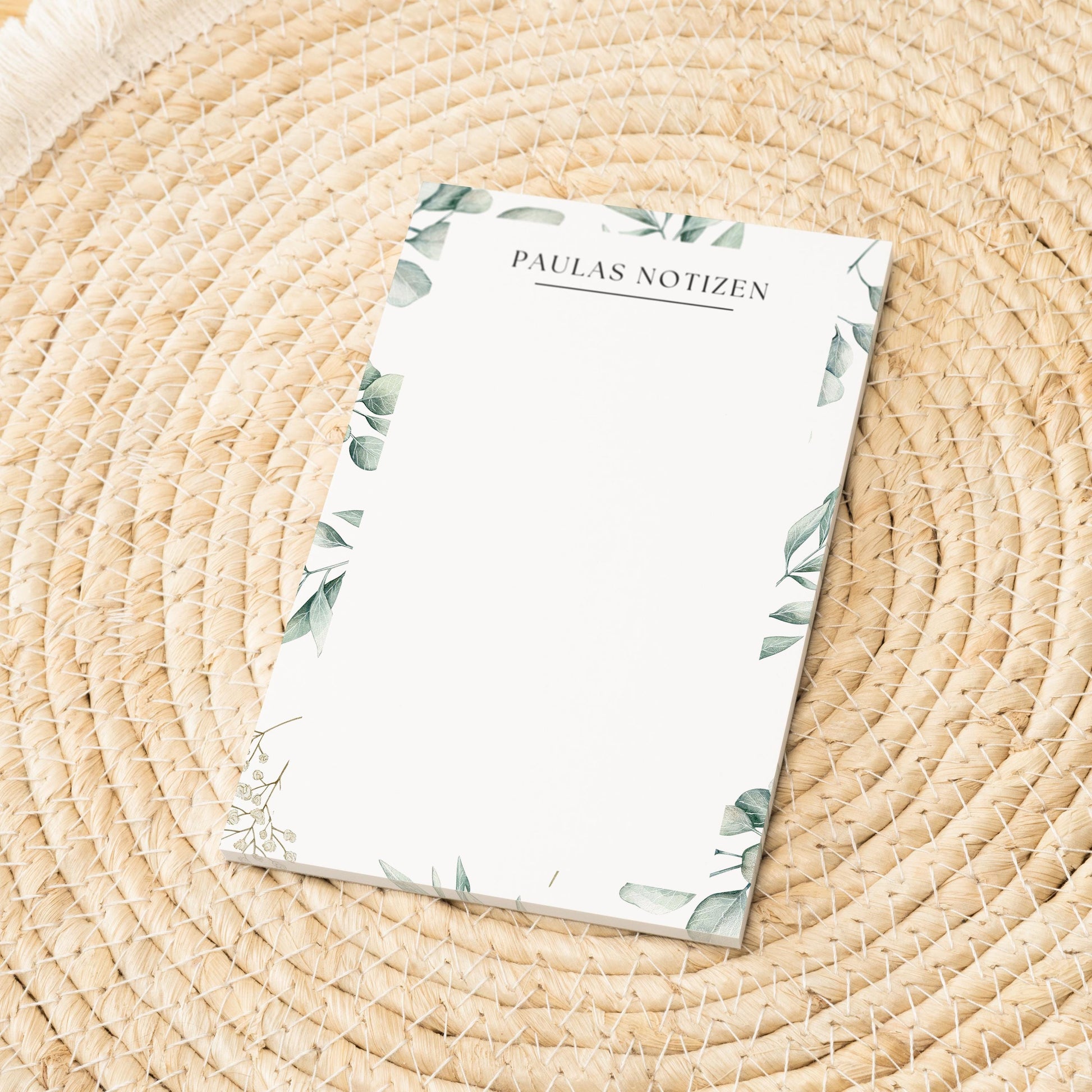 Notizblock Floral Notizblock personalisierbar mit Namen To-Do Liste Notizblock für Studenten Bürobedarf Geschenk Kollegin