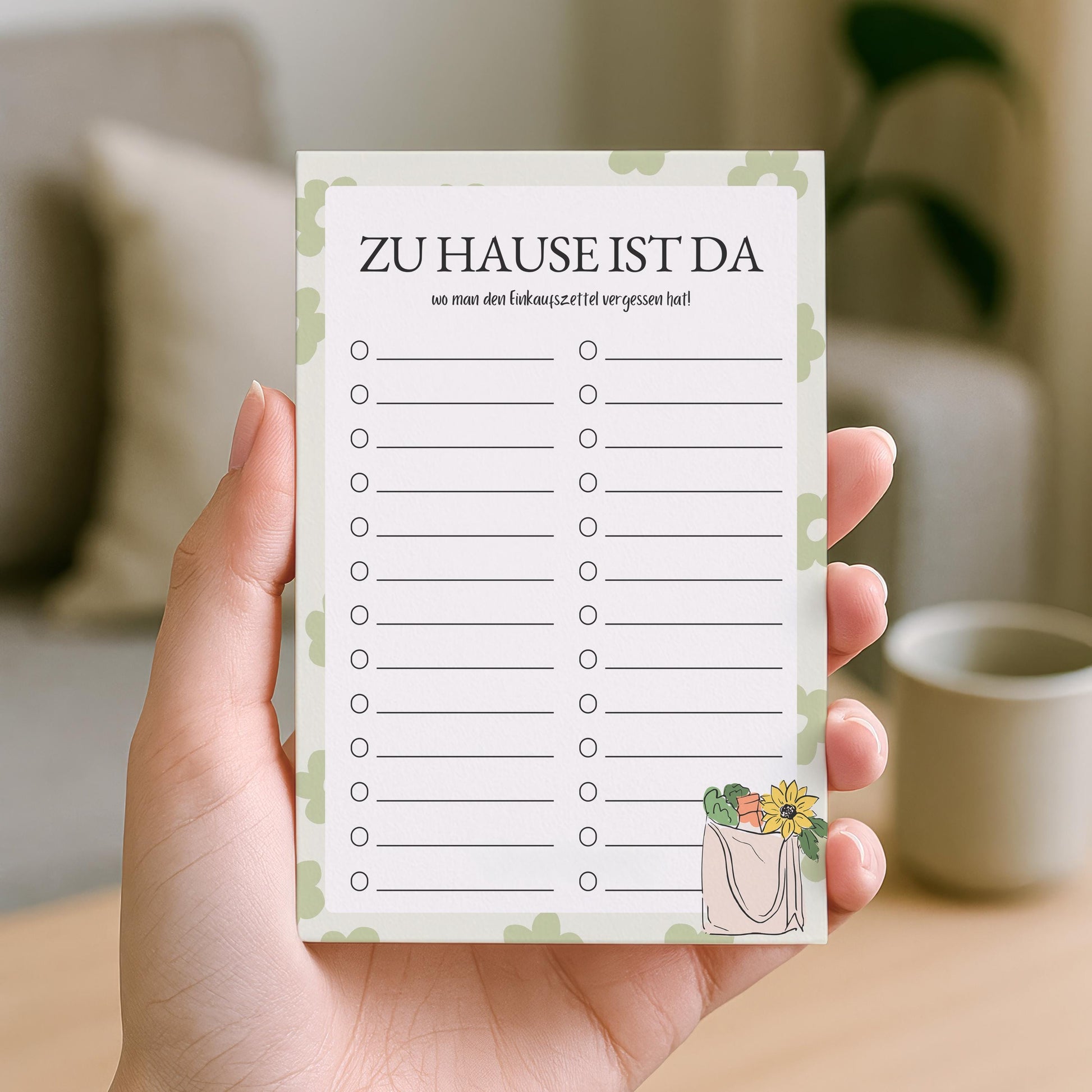 Notizblock Einkaufsliste Notizblock personalisierbar mit Namen Einkaufen Liste Notizblock für Essenplanung Küchenbedarf Liste Einkaufen