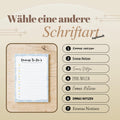Notizblock Blume Notizblock personalisierbar mit Namen To-Do Liste Notizblock für Studenten Bürobedarf Geschenk Kollegin