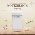 Notizblock Blume Notizblock personalisierbar mit Namen To-Do Liste Notizblock für Studenten Bürobedarf Geschenk Kollegin