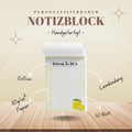 Notizblock Zitrone Notizblock personalisierbar mit Namen To-Do Liste Notizblock für Studenten Bürobedarf Geschenk Kollegin