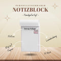 Notizblock Teacher Notizblock personalisierbar mit Namen To-Do Liste Notizblock für Studenten Bürobedarf Geschenk Kollegin