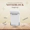 Notizblock Granit Notizblock personalisierbar mit Namen To Do Liste Notizblock für Studenten Schreibblock Bürobedarf Geschenk Kollege