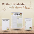 Notizblock Pilze Notizblock personalisierbar mit Namen To Do Liste Notizblock für Studenten Bürobedarf Geschenk Pilzsammler
