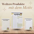 Notizblock Pilze Notizblock personalisierbar mit Namen To Do Liste Notizblock für Studenten Bürobedarf Geschenk Pilzsammler