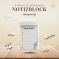 Notizblock Boho Notizblock personalisierbar mit Namen To-Do Liste Notizblock für Studenten Bürobedarf Geschenk Kollege