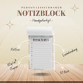 Notizblock Kleckse Notizblock personalisierbar mit Namen To-Do Liste Notizblock für Studenten Bürobedarf Geschenk Kollege