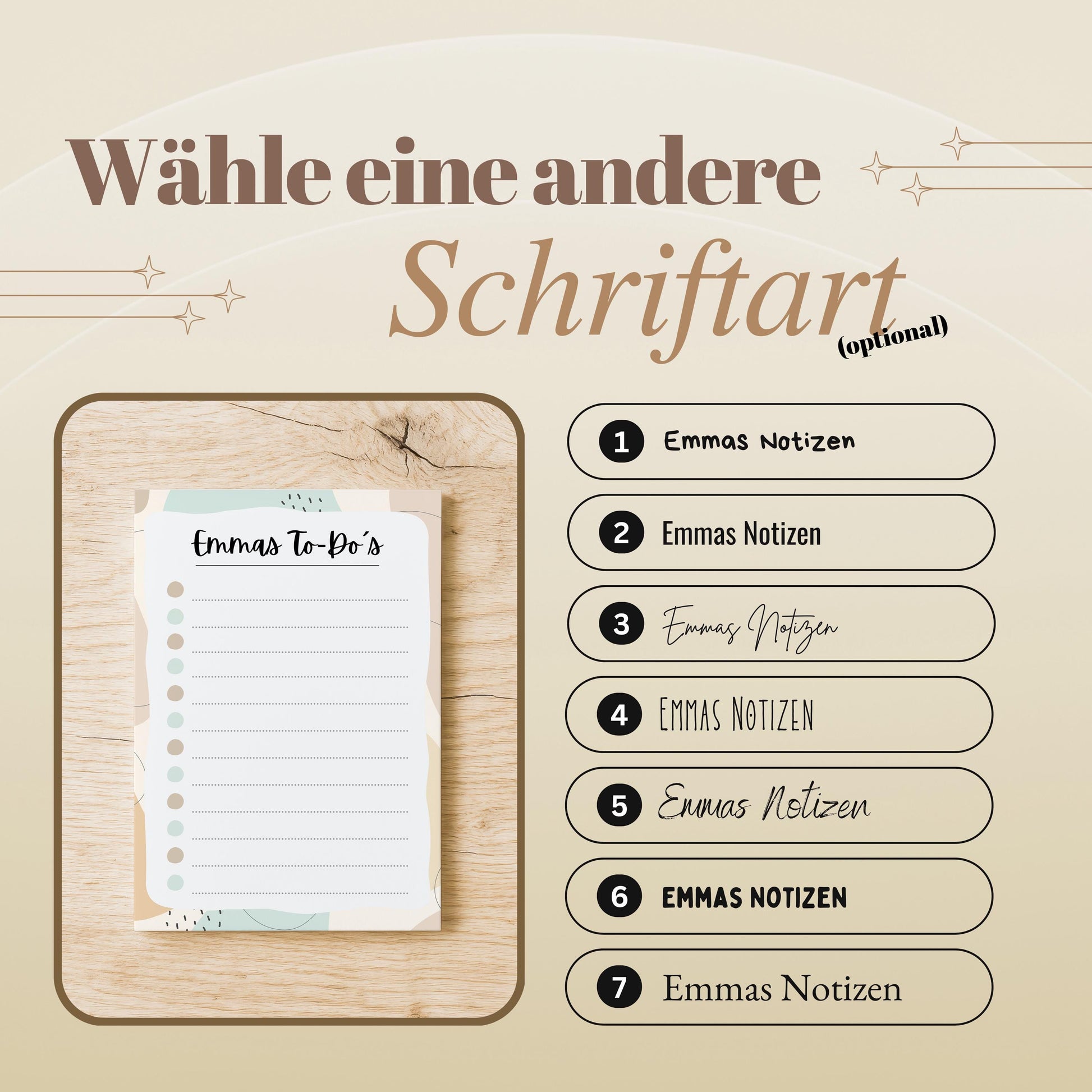 Notizblock Kleckse Notizblock personalisierbar mit Namen To-Do Liste Notizblock für Studenten Bürobedarf Geschenk Kollege